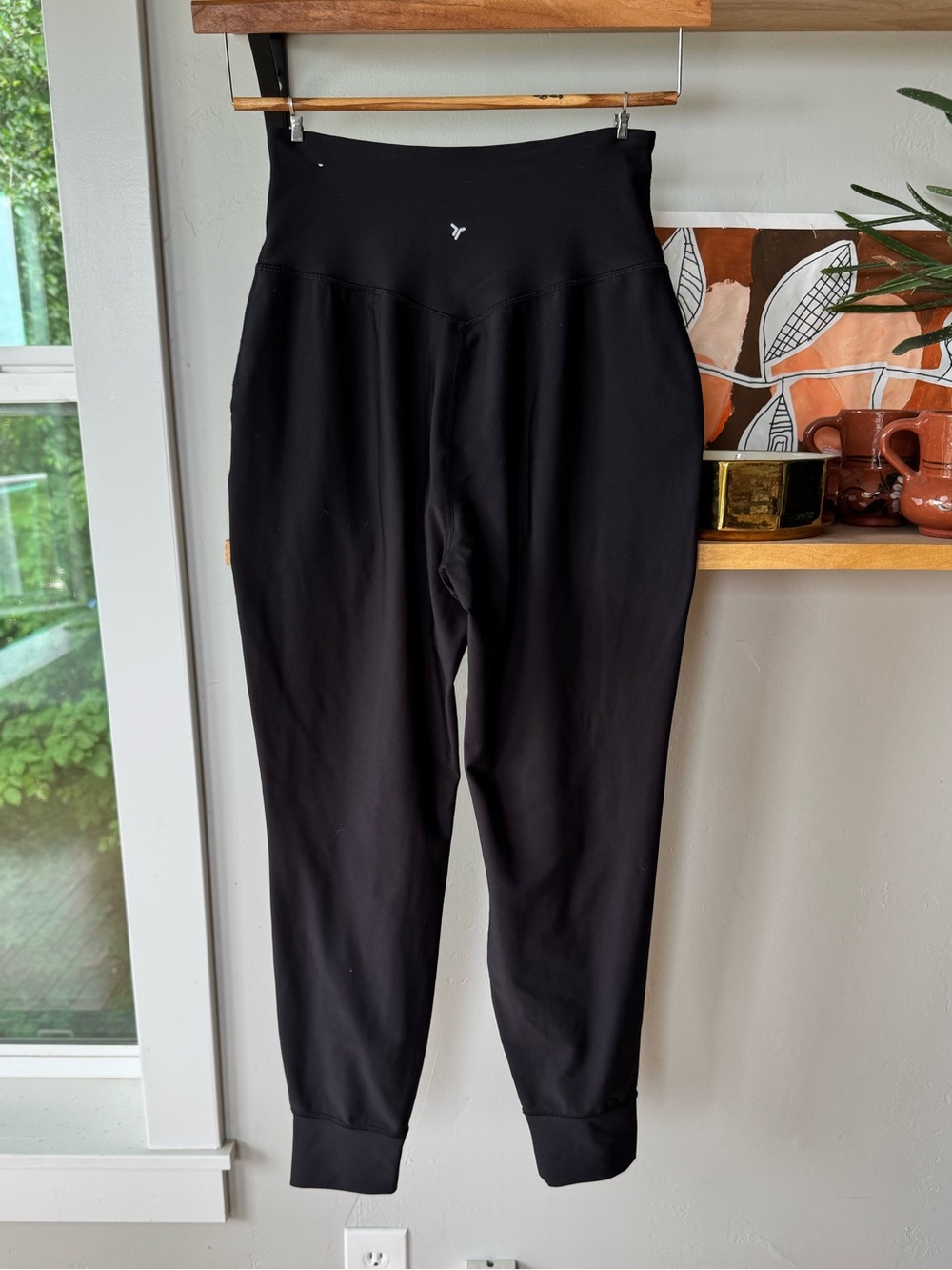 Old Navy Active Black Powersoft High Rise Leggings Yoga Workout Pants Medium
